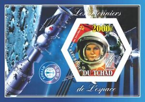 Pionierzy kosmosu V. Tereshkova VOSTOK-6 s/s Lollini kot #tc14 83a IMPERF