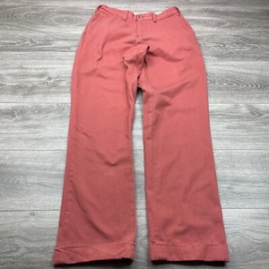 Bills Khakis Chino Pants Mens 29x32 Weathered Red Twill M3 Plain Flat Front USA - Picture 1 of 15