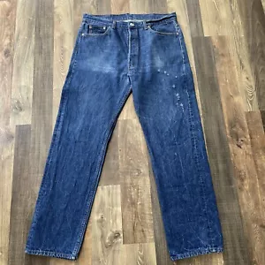 Jeans Levi's 501xx Hechos en EE. UU. 501-0000 Talla W36 L32 Envejecidos - Imagen 1 de 16