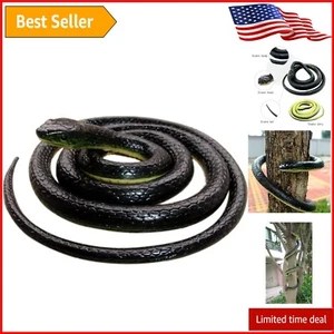 Scare Off Pests with Our 52-Inch Realistic Rubber Snake - Indoor/Outdoor Use - Picture 1 of 8