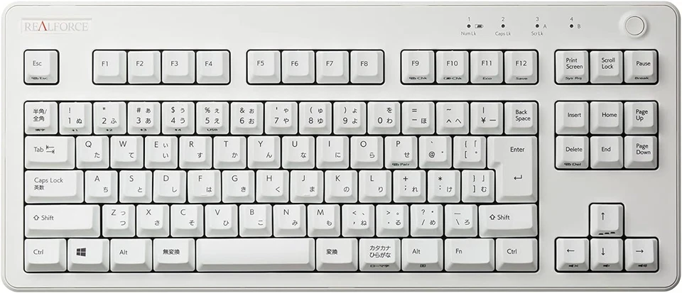 Topre REALFORCE R3 / R3HC23 Bluetooth 5.0 JP Layout 91 Keys Super White - Image 1 of 1