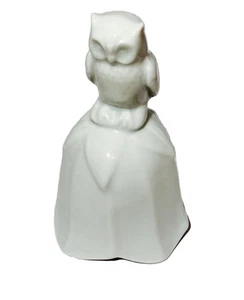 Campana celestial, campana celestial, campana de animal, búho, búho, blanco, de porcelana - Imagen 1 de 1