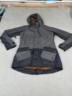 BURTON Jacket Mens XS Gray White Colllection Hooded Snowboard Snow Coat Gorpcore - Image 1 of 4