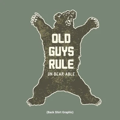 OLD GUYS RULE UNBEARABLE HEATHER GREEN SHORT SLEEVE TEE SHIRT Foto 1 de 3