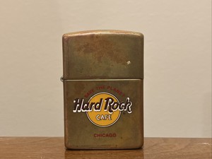 zippo ソリッドブラス 真鍮 ハードロックカフェ シカゴ CHICAGO-