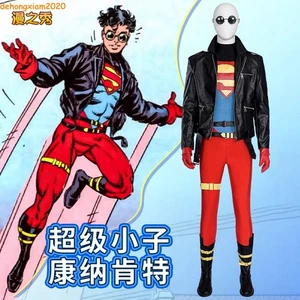 Hombres Superboy Conner Kent Comics Superhéroes Disfraz Juegos con disfraces Monos Chaqueta - Imagen 1 de 22