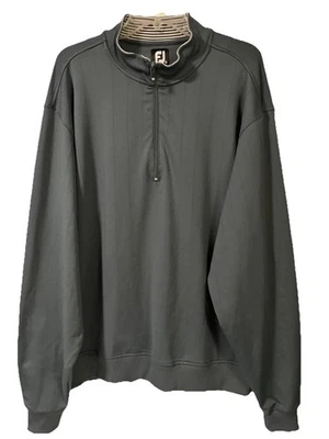 FJ Footjoy Men’s Green Long Sleeve 1/2 Zip Sz. XXL Pullover Jacket Nylon/Spandex - Image 1 of 4