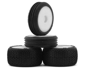 LOS-1763 - Losi Micro-B Pre-Mounted Tires (White) (4) - Picture 1 of 7
