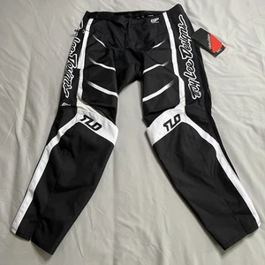 Troy Lee Designs TLD GP Pro Pants Mens 32x28 Spun Black White Off-Road Motocross - Picture 1 of 21