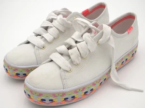 Keds Triple Kick Foxing Jutte White Platform Sneakers WF62628 Womens Size 8 - Picture 1 of 22