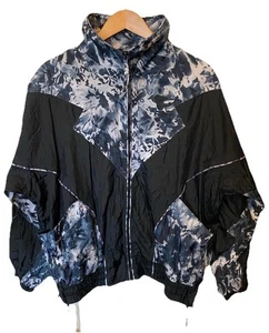 Vintage Chilli Pepper Women’s Zip Windbreaker Jacket Retro Abstract Size M EUC - Picture 1 of 13