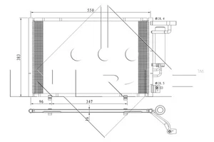 NRF Air-con Condenser - 350396 - Picture 1 of 3