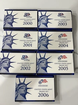 2000-2006 United States Proof Sets. ALL OGP. 70 Coins Total! - Image 1 of 3