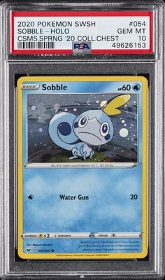 2020 POKEMON SWORD & SHIELD #054 SOBBLE-HOLO PSA 10 - Image 1 of 2