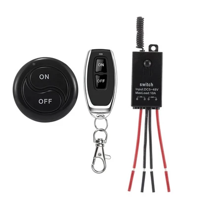 Mini Wireless Switch 12V,5V/12V/48V/10A Relay 5V-48V Remote switch-10A  - Image 1 of 4