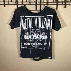 Vintage Metal Mulisha - 1999 World Domination - Live Fast Shirt Medium M Ripped - Picture 1 of 8