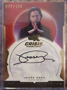 2022 CZX Crisis on Infinite Earths Jesse Rath as Querl Dox Auto 077/150 Brainiac - Picture 1 of 2