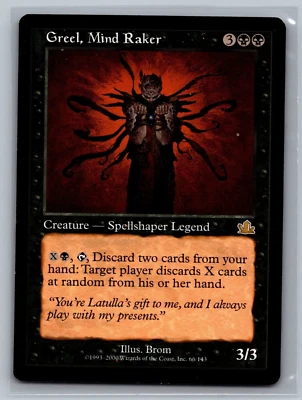 Magic The Gathering Prophecy Greel, Mind Raker #66/143 MTG TCG CCG - Image 1 of 2