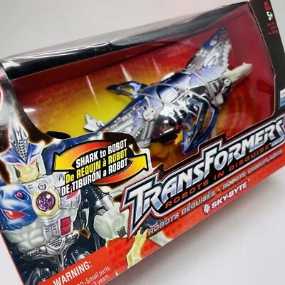 Transformers Robots in Disguise SKY-BYTE Predacon Shark Hasbro Vintage 2001 NEW - Image 1 of 4
