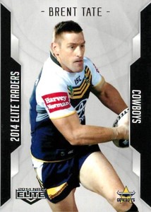 ✺New✺ 2014 NORTH QUEENSLAND COWBOYS NRL Card BRENT TATE Elite