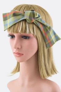 Girl's Self Tie Olive Convertible Bow Tie Headband - Picture 1 of 1