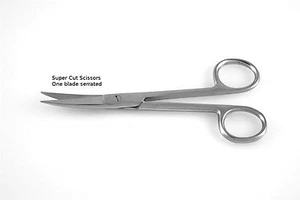 4 TIJERAS OPERATIVAS Super Corte 6.5" Hojas Curvas Instrumentos Quirúrgicos Dentales - Imagen 1 de 1
