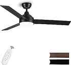 Ceiling Fans With Lights And Remote, 42 Inch Low Profile Ceiling Black