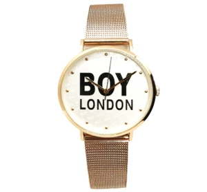 Men's Watch BOY LONDON Steel Mesh Milan RoseGold Rose Gold Hat Gift - Picture 1 of 1