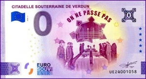 CITADELLE SOUTERRAINE DE VERDUN / BILLET 0 € / NULL EURO-SCHEIN / UEZQ 2024-1 - Picture 1 of 1