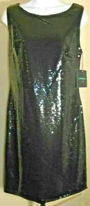 Cynthia Rowley Women's Black Sequined Evening Party Dress Size 8 NWT - Picture 1 of 2