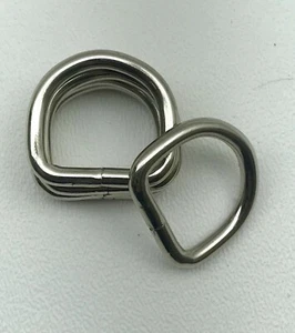 Menge 100 strapazierfähiger 1"" vernickelter D-Ring/Handtaschen/Hundehalsband hochwertig - Bild 1 von 7