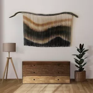 Macrame Wall Hanging- Macrame wall art- Dip dyed tapestry-Bohemian rope design - Picture 1 of 9