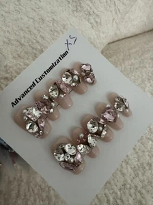 Premium Quality Handmade 3D Press On Nails - Picture 1 of 7