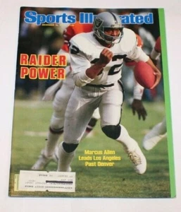 1985 Marcus Allen Sports Illustrated Magazine Los Angeles Raiders NFL - Picture 1 of 1