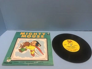peter pan records MIGHTY MOUSE story  w/ sleeve 78rpm  1964 - Picture 1 of 2