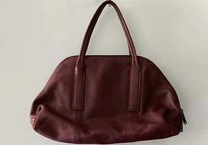 Anne Klein Dark Red Handbag Multiple Pockets Sleek Design Chic Versatile Style - Picture 1 of 8