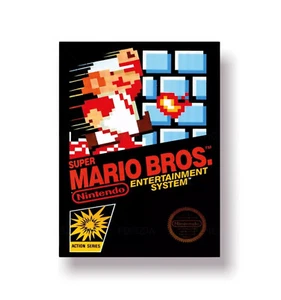 Super Mario Bros Poster - Nintendo 64 Nes Classic Alternative Art - High Quality - Picture 1 of 1