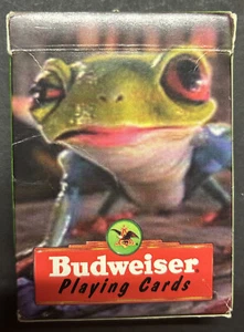 Vintage 1996 Budwieser Frogs Anheuser-Busch playing cards S23 - Picture 1 of 5