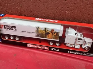 Kenworth 1:43  Long Hauler Truck Tractor Supply W900 - Die Cast - Doors Open - Picture 1 of 7