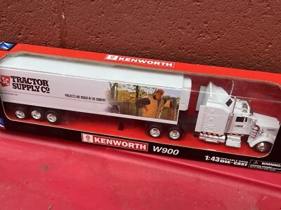 Kenworth 1:43  Long Hauler Truck Tractor Supply W900 - Die Cast - Doors Open - Image 1 of 4