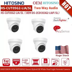 Telecamera IP 4P Hikvision 5Mp ColorVu OEM DS-2CD1357G0-LU microfono luce ibrida - Foto 1 di 24