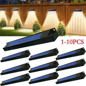 1-10X Solar Wall Light Outdoor Fence Lamp Waterproof 8LED Spotlight Dusk to Dawn - Picture 1 of 19