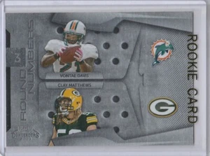 CLAY MATTHEWS & VONTAE DAVIS ROOKIE CARD Green Bay Packers 2009 Football DUAL RC - Picture 1 of 2