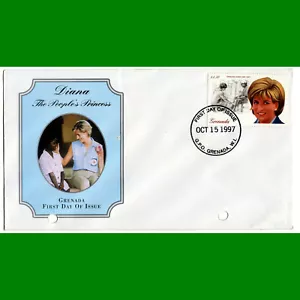PRINCESS DIANA lady di FDC GRENADA 1997 (Scott 2723) - Picture 1 of 1