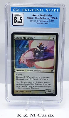 MTG - Saviors of Kamigawa - Araba Mothrider - Foil - Graded - CGC 8.5 - Image 1 of 4