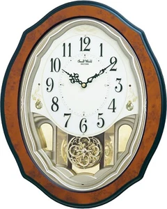 Rhythm Harmonic Juliet 4MJ444UR06 musikalische Wanduhr mit Mundharmonika begleiten - Bild 1 von 3