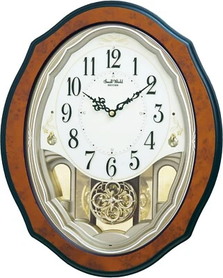 Rhythm Harmonic Juliet 4MJ444UR06 Musical Wall Clock With Harmonica Accompanimen - Image 1 of 3