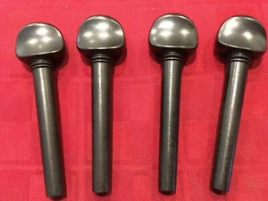 SET OF 4 KNILLING EBONY 1/8 CELLO PEGS #1021E - Picture 1 of 2