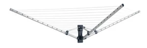 WENKO Wand Wäsche Spinne Alu Balkon Terrasse Waschen Raum 2 Halterungen Trockner - Bild 1 von 10