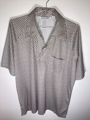 Camisa Mediana De Colección Años 60 70 Para Hombres Disco Poliéster Elastizada Lunares Lilly Dache Foto 1 de 4